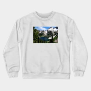 Sawtooth Mountains Landscape with a Lake Crewneck Sweatshirt